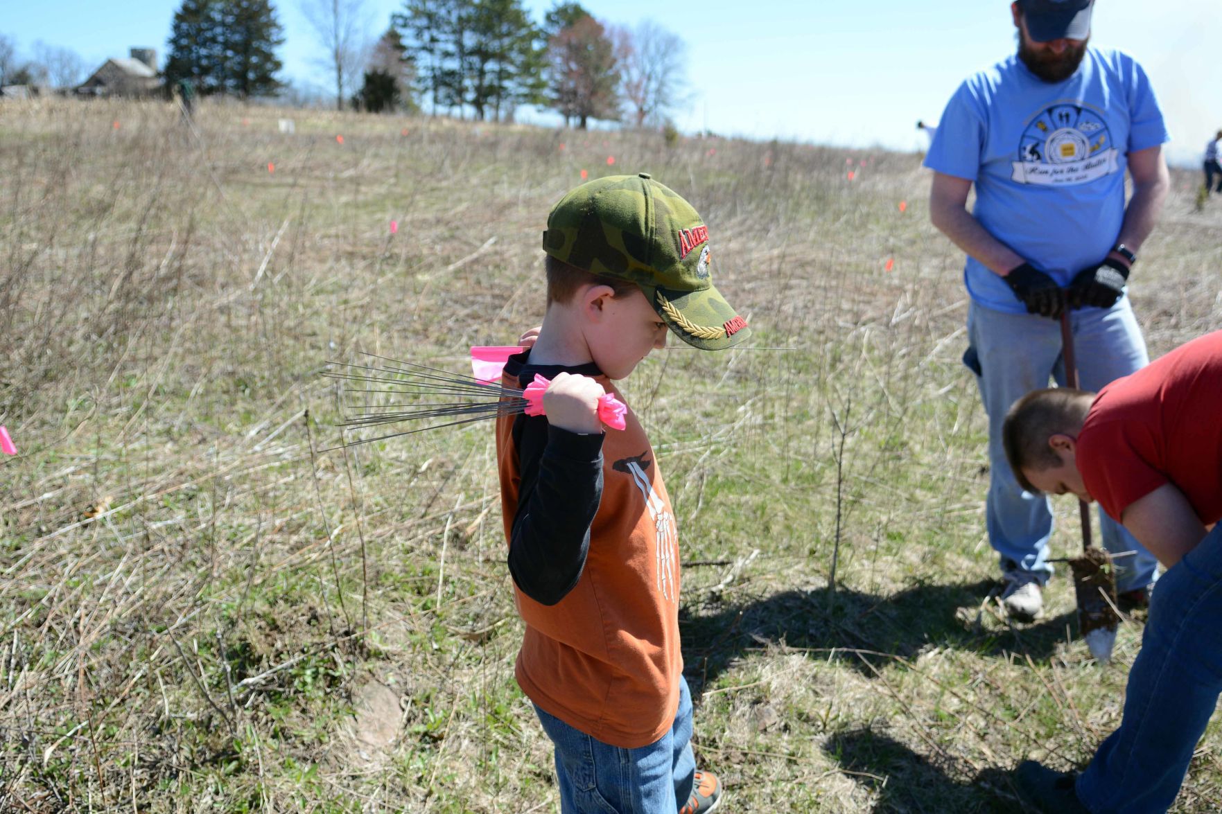 Earth Day tree planting in Baraboo Hills, April 20
